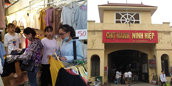 Nguồn hàng bán sỉ quần áo giá rẻ chợ Ninh Hiệp - Hà Nội